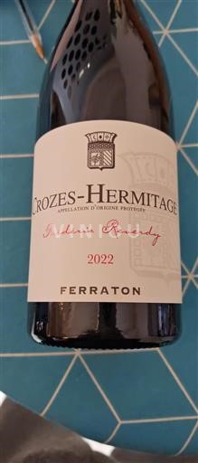 Vallée du Rhône Crozes-hermitage Ferraton Frédéric Reverdy 2022