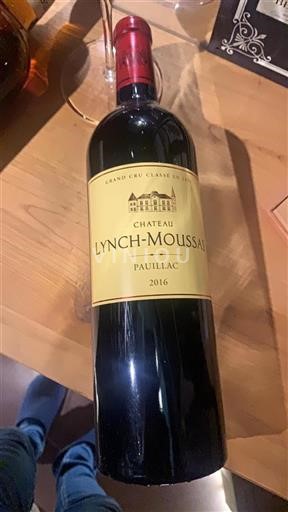 Bordeaux Pauillac Grand Cru Château Lynch Moussas 2016