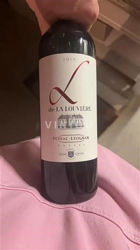 Vin Rouge sec L de La Louvière Château La Louvière 2019 France Bordeaux Pessac-Léognan