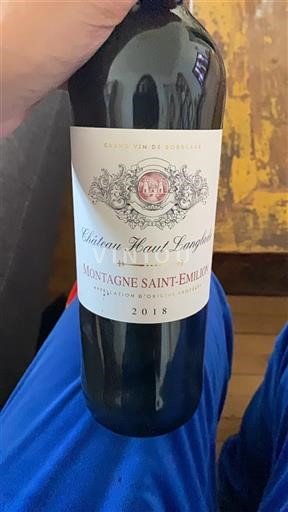 Bordeaux Montagne-Saint-Émilion Château Hautlanglade 2018