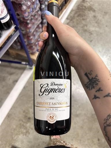Languedoc-Roussillon Pays d'Oc Domaine Gignères Cabernet Sauvignon 2020