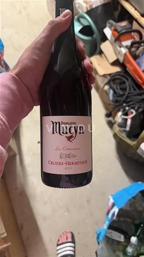Vin Rouge sec Les Entrecoeurs Domaine Mucyn 2023 France Vallée du Rhône Crozes-hermitage
