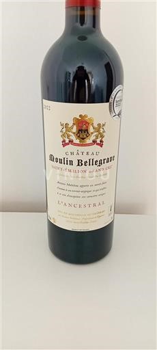 Bordeaux Saint-Émilion Grand Cru Château Moulin Bellegrave L'Ancestral 2022