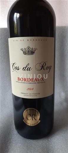 Burdeos Bordeaux Cos Du Roy 2018