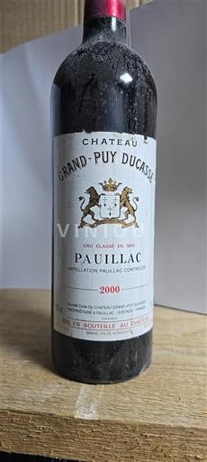 Bordeaux Pauillac Grand Cru Grandpuy Ducasse 2000