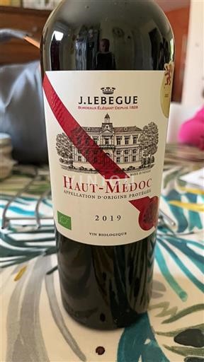 Bordeaux Haut-Médoc J. Lebègue 2019