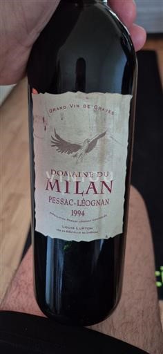 Bordeaux Pessac-Léognan Domaine Milan 1994