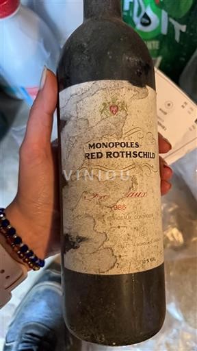 Bordeaux Château Rothschild Monopoles Red Rothschild 1986
