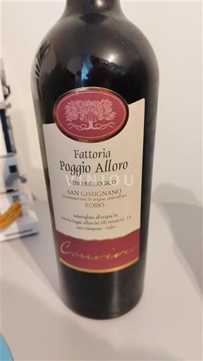 Vin Rouge sec Convivio Fattoria Poggio Alloro 2019 Italie Toscane San Gimignano