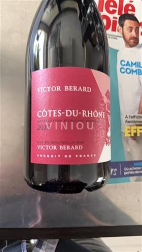 Vallée du Rhône Côtes-du-rhône Victor Berard 2023