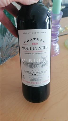 Bordeaux Blaye-Côtes-de-Bordeaux Château Moulin Neuf Réserve du Propriétaire 2022