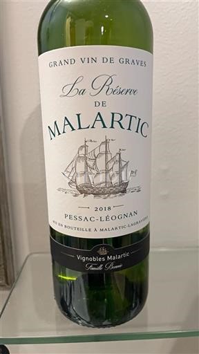 Bordeaux Pessac-Léognan Château Malartic Lagravière La Réserve de Malartic 2018