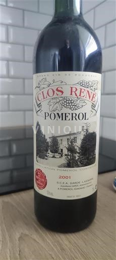 Bordeaux Pomerol Clos René 2001
