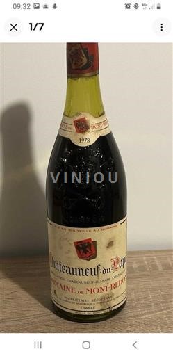 Vallée du Rhône Châteauneuf-du-pape Château Montredon 1978
