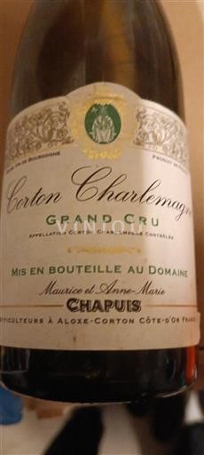 Burgund Corton-Charlemagne Grand Cru Chapuis Corton Charlemagne Ohne Jahrgang