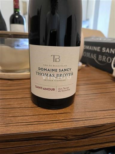 Beaujolais Saint-Amour Domaine Sancy Thomas Broyer Aux Terres de Guinchay Niet-geïntegreerd