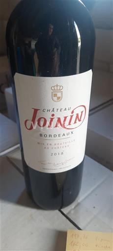 Bordeaux Château Joinin 2018