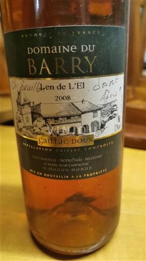 Südwestfrankreich Gaillac Château Barry 2008
