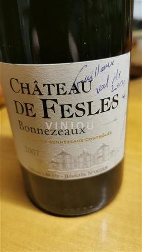 Valle del Loira Bonnezeaux Château Fesles 2007