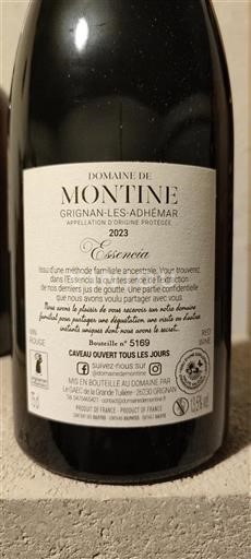 Údolí Rhôny Grignan-les-adhémar Domaine Montine Essencia 2023