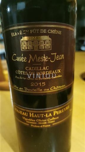 Bordeaux Côtes-de-Bordeaux Château Haut La Pereyre Meste-Jean 2015