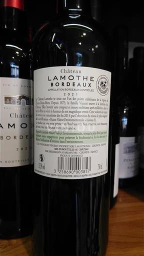 Bordeaux Château Lamothe 2021