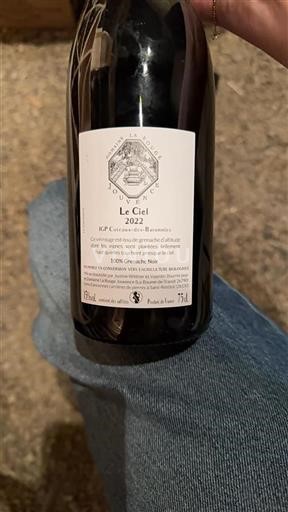 Alpen und Rhônetal Coteaux des Baronnies Domaine La Rouge Jouvence Le Ciel 2022