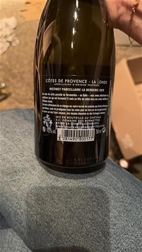 Provence Ikke specificeret Château Des Bormettes Instinct Parcellaire La Bergerie 2019