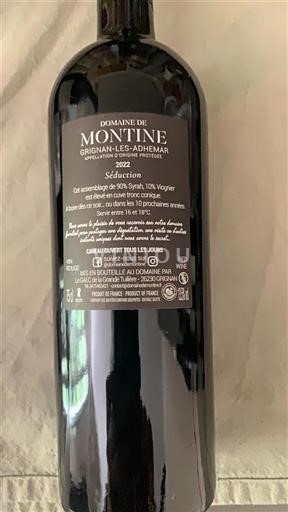 Údolí Rhôny Grignan-les-adhémar Domaine Montine Séduction 2022