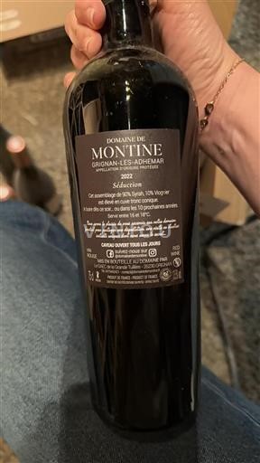Valle del Rodano Grignan-les-adhémar Domaine Montine Séduction 2022