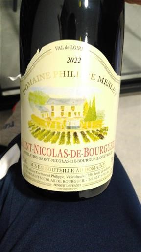 Údolí Loiry Saint-Nicolas-De-Bourgueil Domaine Philippe Meslet 2022