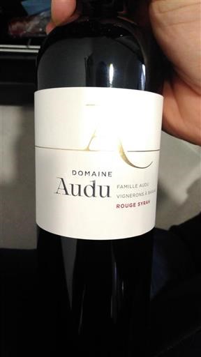 Valle del Rodano Côtes-du-Rhône Domaine Audu Rouge Syrah Senza annata