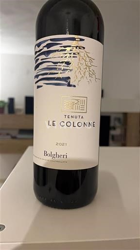 Toscane Bolgheri Tenuta Le Colonne 2021