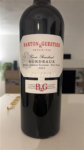Bordeaux Barton & Guestier Rambaud 2023