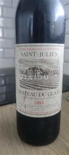 Bordeaux Saint-Julien Grand Cru Château Glana 1985