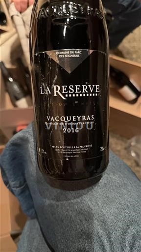 Rhône Valley Vacqueyras Domaine Parc Des Seigneurs La Réserve 2016