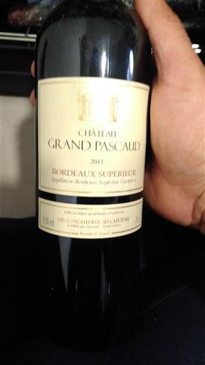 Bordeaux Bordeaux Supérieur Château Grand Pascaud 2011