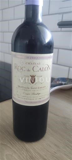 Bordeaux Montagne Saint-Émilion Château Roc De Calon Prestige 2002