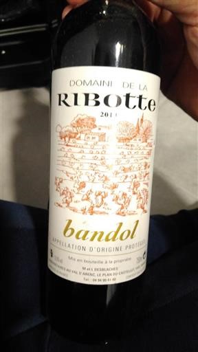 Provence Bandol Domaine La Ribotte 2014