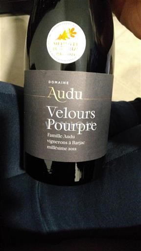 Languedoc Not Specified Domaine Audu Velours Pourpre 2022