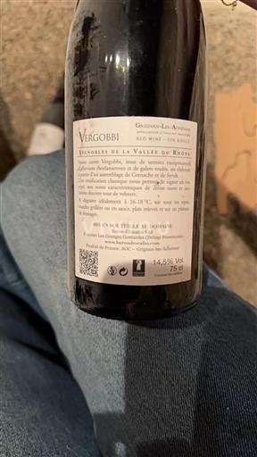 Rhône Valley Grignan-les-Adhémar Baron Escalin Vergobbi 2010