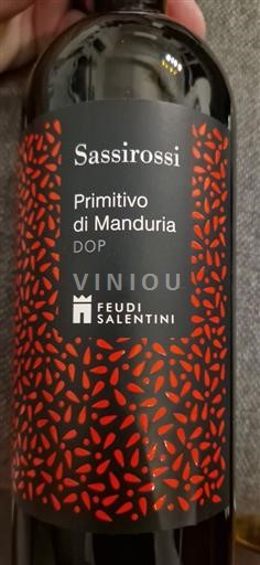 Puglia Primitivo di Manduria Feudi Salentini Sassirossi 2020