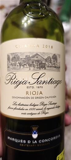 La Rioja Rioja Rioja Santiago Crianza 2018