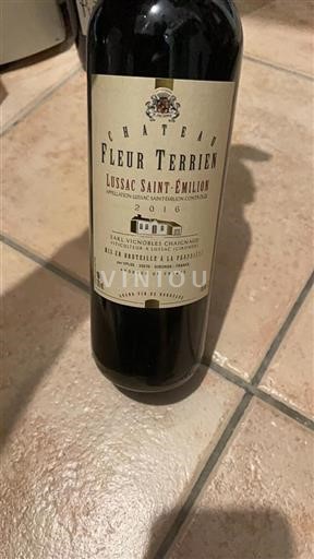 Bordeaux Lussac-Saint-Émilion Fleur Terrien 2016