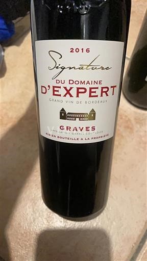 Bordeaux Graves Domaine Expert Signature 2016
