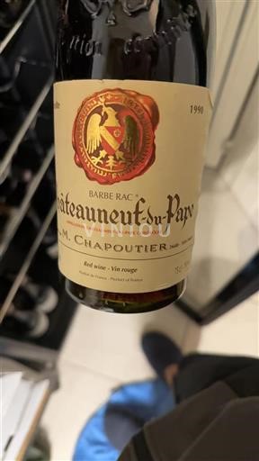 Údolí Rhôny Châteauneuf-du-Pape M. Chapoutier Barbe Rac 1990