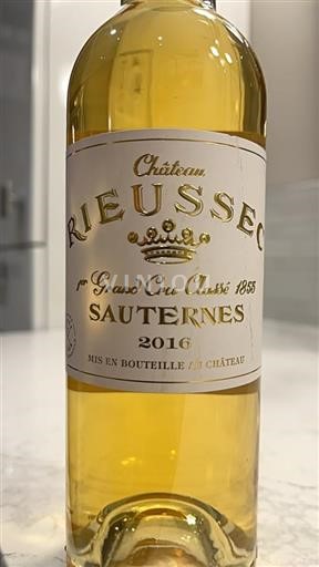 Bordeaux Sauternes Château Rieussec 2016
