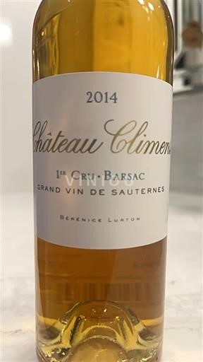 Bordeaux Barsac Premier Cru Château Climens 2014