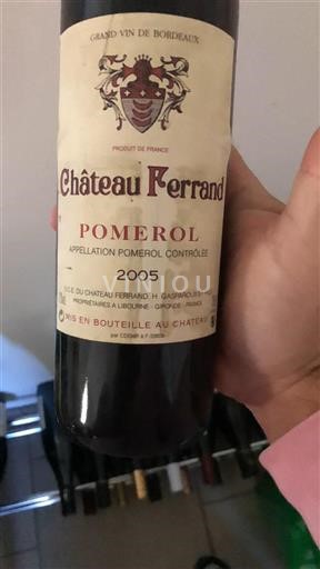 Bordeaux Pomerol Château Ferrand 2005