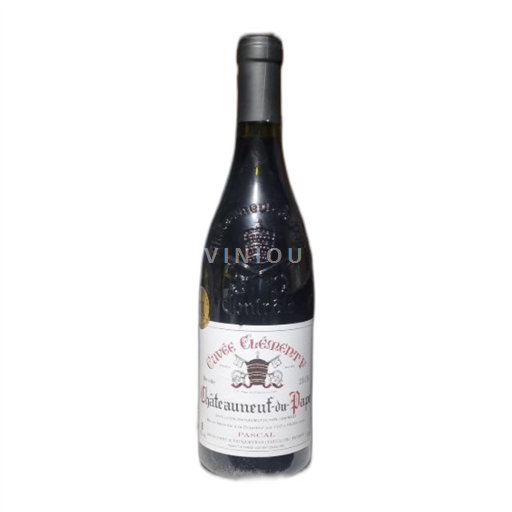 Vin Rouge sec Clément V Pascal 2019 France Vallée du Rhône Châteauneuf-du-pape